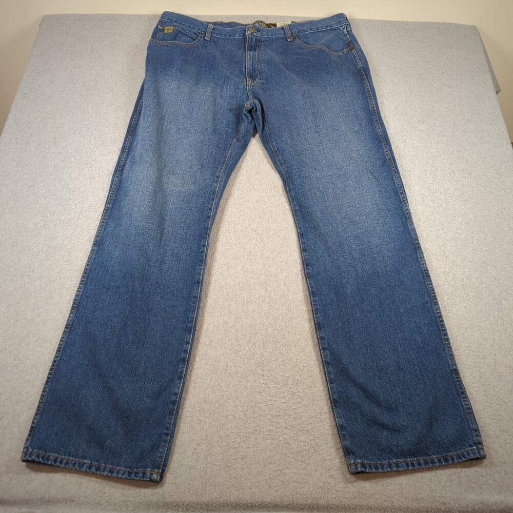 Ariat Jeans Mens 40x34 Blue Relaxed Fit Heritage Bootcut Cowboy Rodeo Workwear
